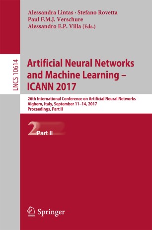 [Artificial Neural Networks and Machine Learning – ICANN 2017]